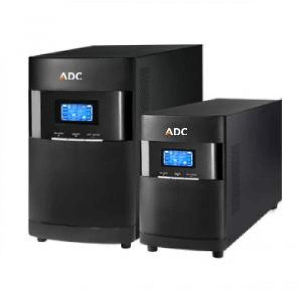 ИБП ADC SPARK 2000 T 2kW, Батареи - 12 В/7 Ач*3 шт., розетка SCHUKO, ЖК-дисплей, USB и RS232, слот SNMP, шнур питания. Время автономии - 5 мин.