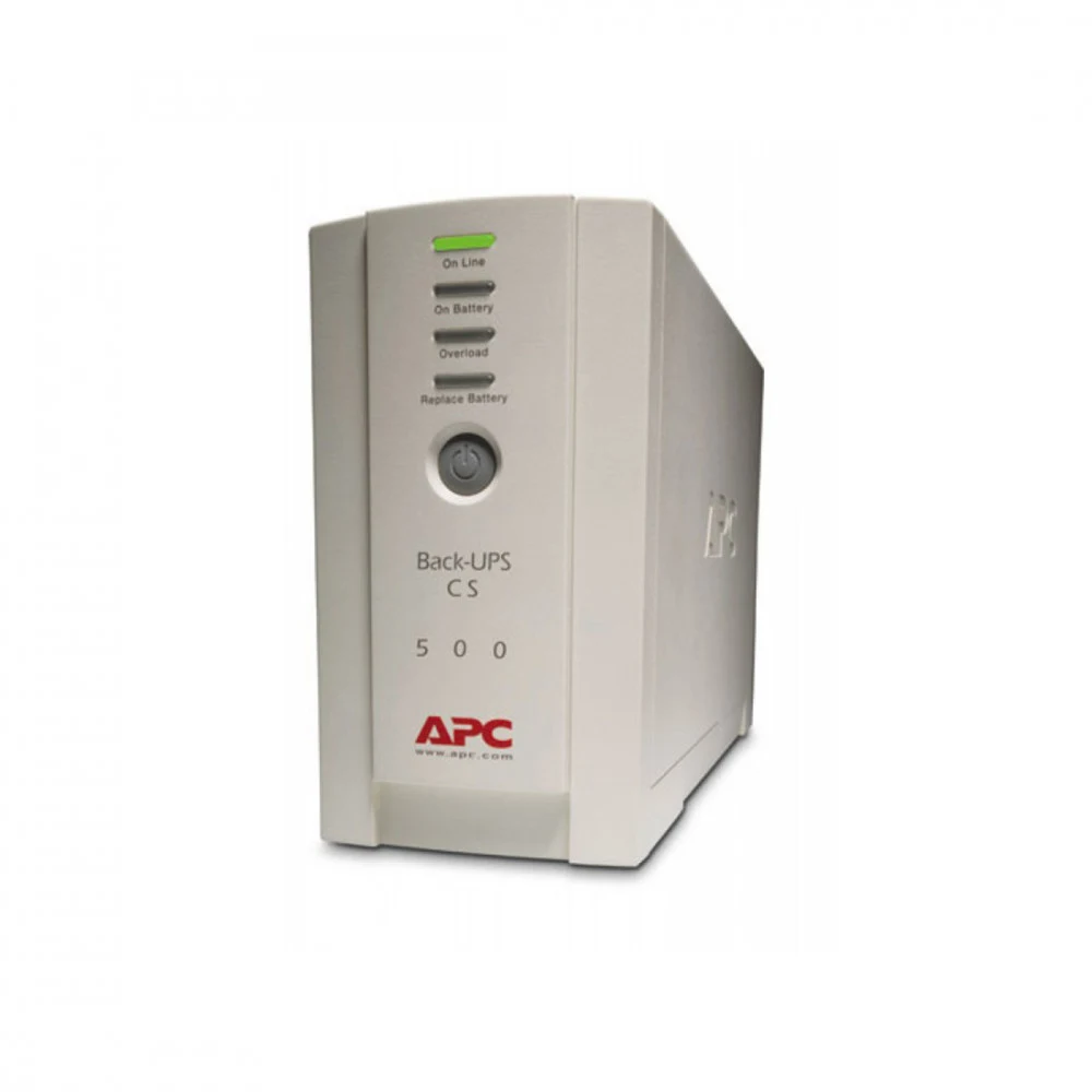 Источник бесперебойного питания для персональных компьютеров APC Back-UPS CS 500VA/300W, 230V, 4xC13 outlets (1 Surge & 3 batt.), Data/DSL protection, USB, PCh, user repl. batt., 1 year warranty