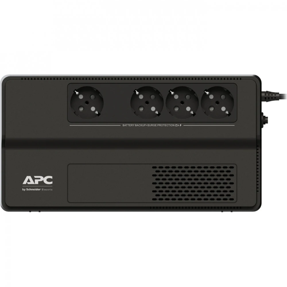 Источник бесперебойного питания, APC, Easy UPS BV650I-GR, Линейно-интерактивный, Мощность 650ВА/375Вт, Напольный, 230В, Вых: 4x Schuko, APCRBCV210, Чёрный