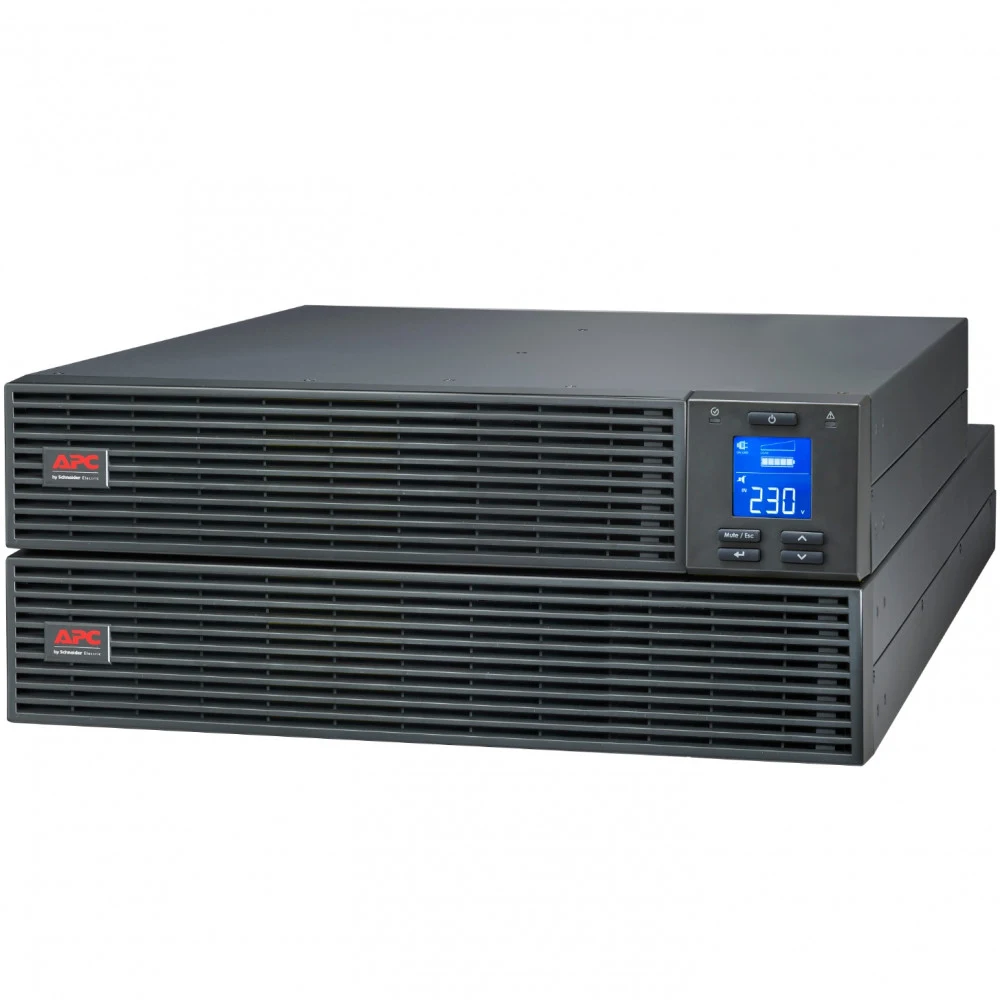 Источник бесперебойного питания, APC, Easy UPS SRV3KRILRK, Комплект: SRVPM3KRIL- 1шт, SRV72RLBP-9A-1шт, SRVRK1-2 шт, Онлайн, Мощность 3000ВА/2400Вт, Стоечный 4U, 230В, Вых:6x IEC C13 + 1x IEC C19, I