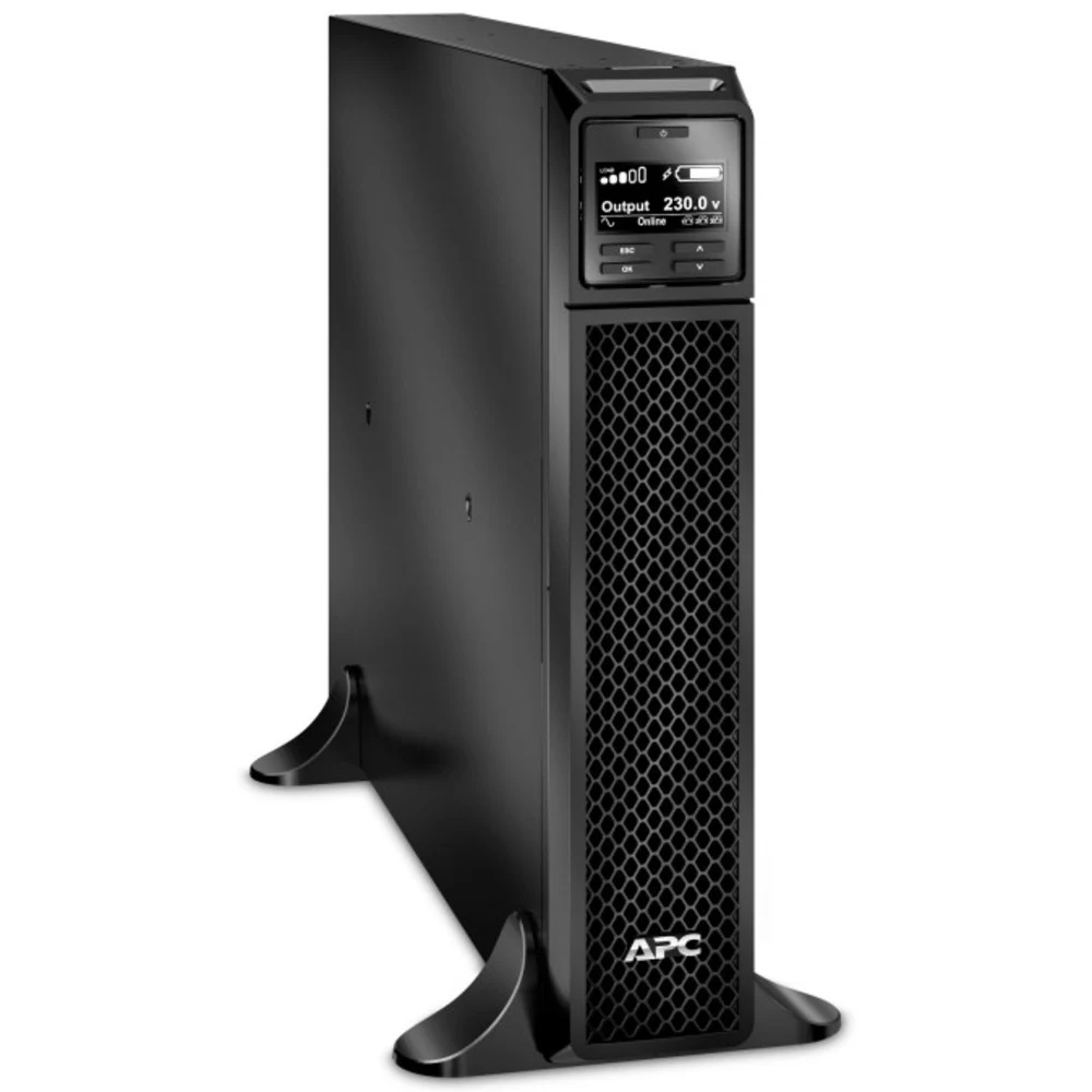 Smart-UPS SRT 1.98 KВатт / 2.2 kВА On-Line, Extended-run, Black, Rack/Tower convertible with PowerChute Business Edition sofware, Interface Port DB-9 RS-232, SmartSlot, (2) IEC 320 C19, (8) IEC 320