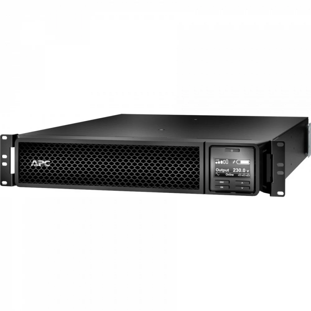 ИБП со встроенной сетевой картой/ Smart-UPS SRT 1.98 KВатт / 2.2 kВА On-Line, Extended-run, Black, Rack, with PowerChute Business Edition sofware, Interface Port DB-9 RS-232, SmartSlot, (2) IEC 320