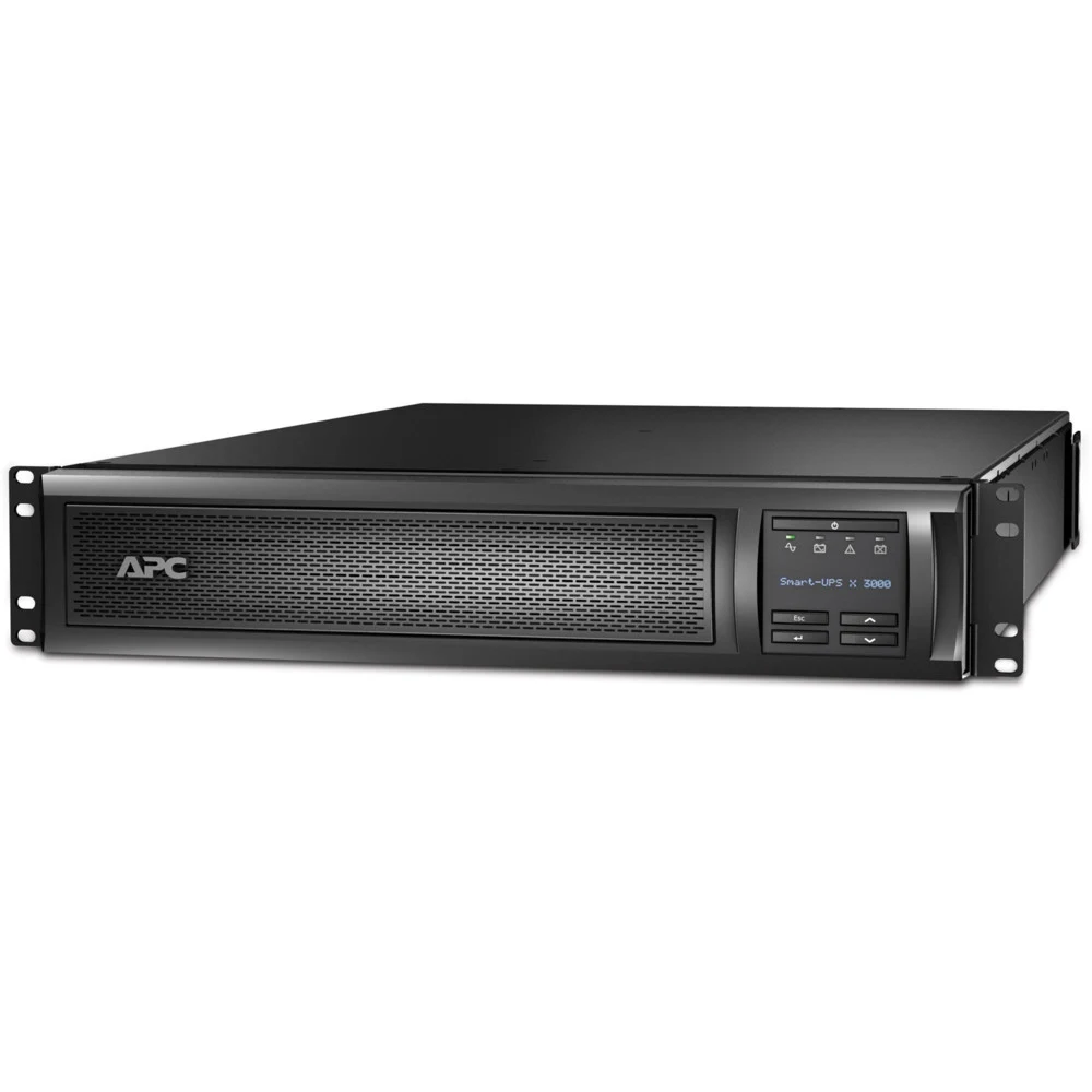 APC Smart-UPS X 3000VA/2700W, RM 2U/Tower, Ext. Runtime, Line-Interactive, LCD, Out: 220-240V 8xC13 (3-gr. switched) 1xC19, SmartSlot, USB, COM, EPO, HS User Replaceable Bat, Black, 3(2) y.war. Хара