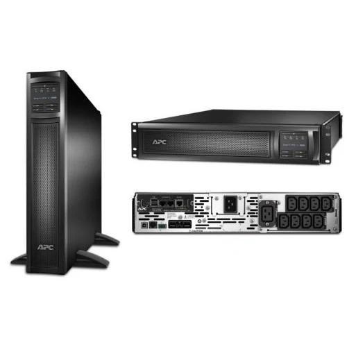 Источник бесперебойного питания APC Smart-UPS X 3000VA/2700W, RM 2U/Tower, Ext. Runtime, Line-Interactive, LCD, Out: 220-240V 8xC13 (3-gr. switched) 1xC19, Pre-Inst. Web/SNMP, USB, COM, EPO, Black,