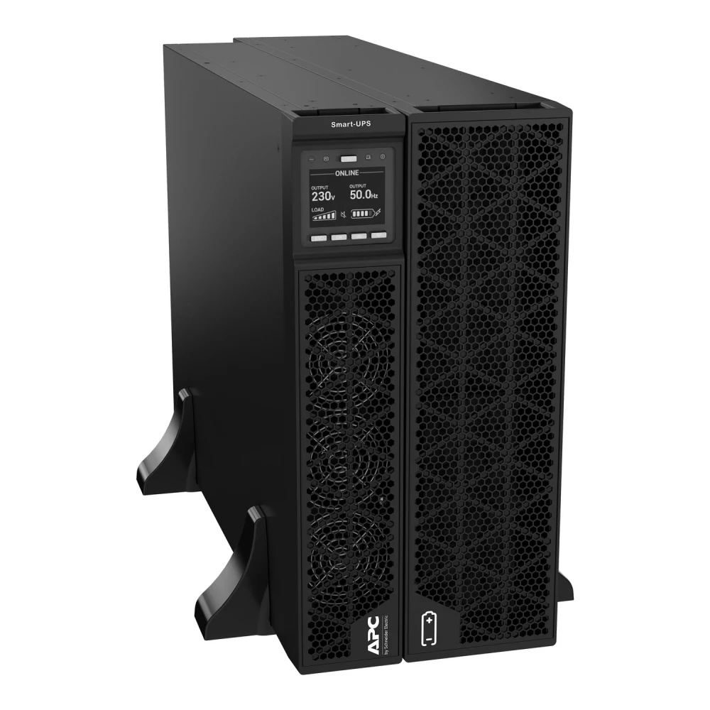 Источник бесперебойного питания, APC, Smart-UPS SRTG10KXLI, Комплект: SRTG10KXLI-PM-1шт, SRTG192XLBP4-1шт, Онлайн, Мощность 10000ВА/10000Вт, Стоечный 5U, 230В, Вых: 2x IEC C13+1x IEC C19+клеммная ко