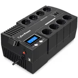 Источник бесперебойного питания, CyberPower, BR1200ELCD, Мощность 1200ВА/720Вт, BR-серия, Линейно-интерактивный, Напольный, ЖК дисплей/USB/Tel.line, Диапазон работы AVR: 165-290В, Бат.1 шт., Вых: 8x