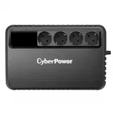 ИБП CyberPower BU1000E, линейно-интерактивный, 1-фазное входное напряжение, выходная мощность 1000ВА/600Вт, 3 мин работы при полной нагрузке, 10 мин работы при половинной нагрузке, выходных разъемов