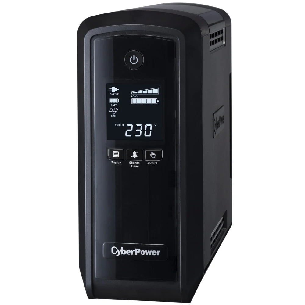 ИБП CyberPower CP900EPFCLCD, Line-Interactive, 900VA/540W, 6 Schuko розеток, USB, RJ11/RJ45, LCD дисплей, Black, 0.33х0.36х0.2м., 8.3кг./ UPS Line-Interactive CyberPower CP900EPFCLCD 900VA/540W USB/