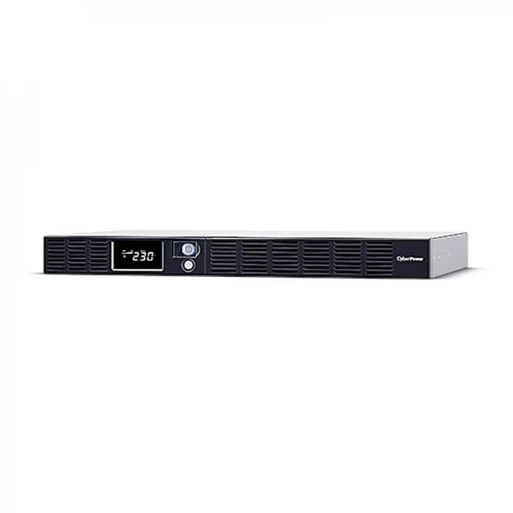 Источник бесперебойного питания, CyberPower, OR1000ERM1U-RU, Мощность 1000ВА/600Вт, OR-серия, Линейно-интерактивный, Стоечный 1U, LCD/Smart/USB/RS232/RJ11/RJ45, AVR: 160-263В, АКБ 6В/7Ач*4 шт, Вых: