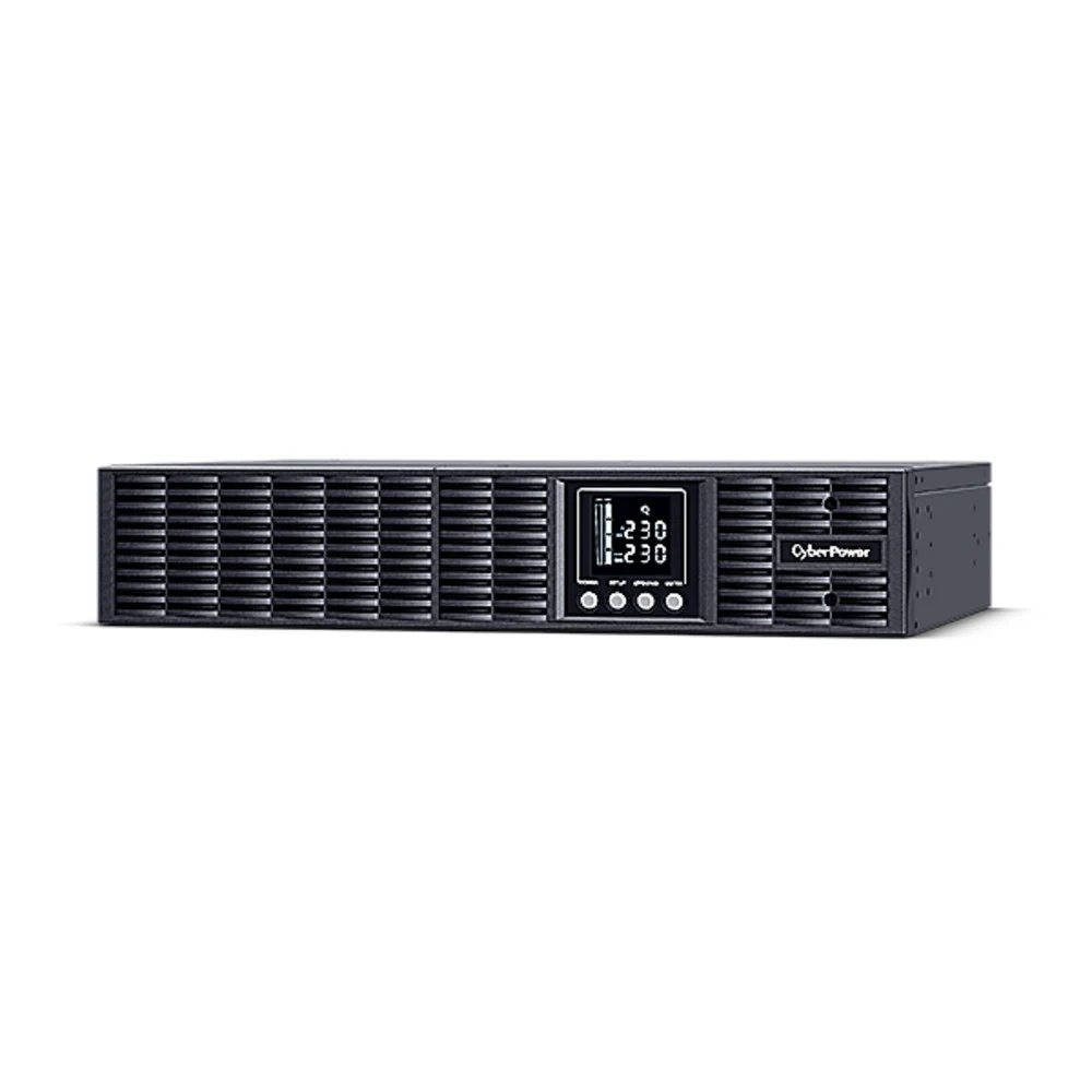Источник бесперебойного питания, CyberPower, PLT1500ELCDRT2U, Мощность 1500ВА/1350Вт, PLT-серия, Линейно-интерактивный, Стоечный 2U, LCD/USB/RS232/EPO, AVR: 160-290В, АКБ 12В/7Ач*4 шт, Вых: 8xIEC C1
