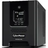 Line-Interactive ИБП, CyberPower PR2200ELCDSL, выходная мощность 2200VA/1980W, Чистая синусоида, LCD, AVR, EPO, USB, RS-232, Smart Slot, 8 выходных разъемов типа IEC C13 + 1 разъем типа IEC 320 C19,