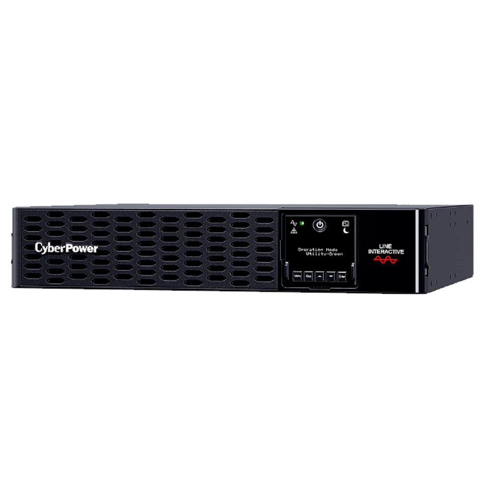 Источник бесперебойного питания, CyberPower, PR2200ERTXL2U, Мощность 2200ВА/2200Вт, PRIII-серия, Линейно-интерактивный, Стоечный 2U, LCD/Smart/BMS/USB/RS232/EPO/RJ11/RJ45/Serial/Сухие контакты, AVR: