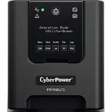Источник бесперебойного питания, CyberPower, PR750ELCD, Мощность 750ВА/675Вт, PR-серия, Линейно-интерактивный, Напольный, ЖК/ Smar/USB, Диапазон работы AVR: 150-301В, Бат.1 шт., Вых: 6xIEC C13, Чёрн