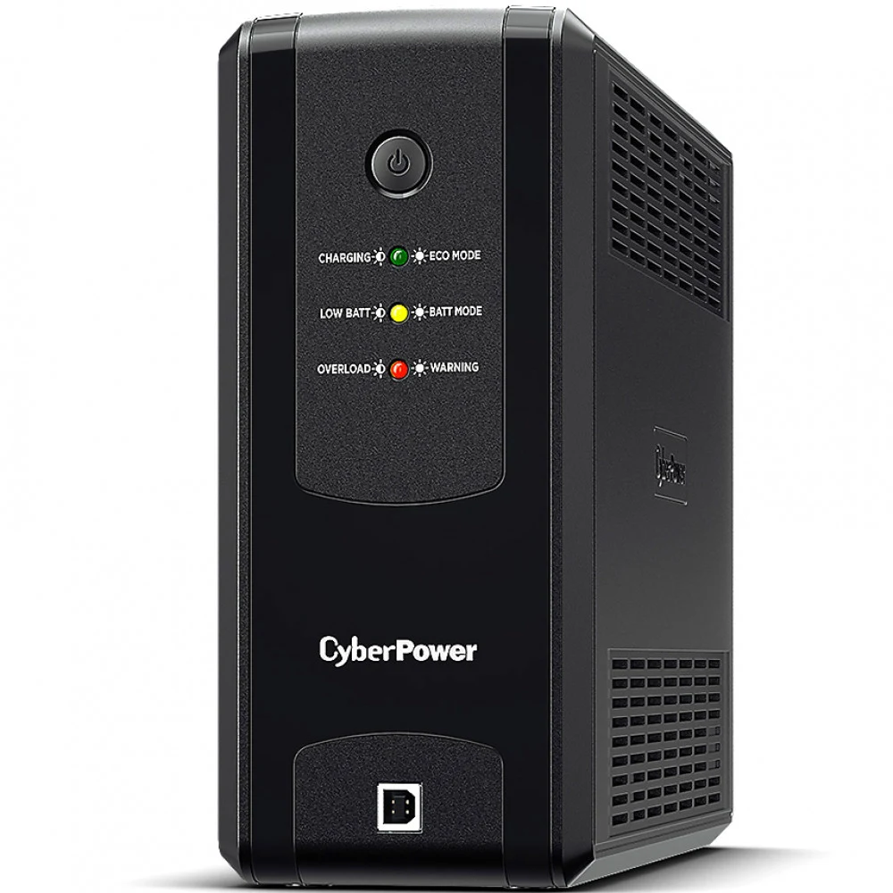 Источник бесперебойного питания, CyberPower, UT1200EG, Мощность 1200ВА/700Вт, UTG-серия, Линейно-интерактивный, Напольный, LED/Rj11/RJ45 1Gb/USB/сухие контакты, AVR: 165-290В, АКБ 12В/5Ач*2 шт., Вых