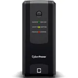 Источник бесперебойного питания, CyberPower, UT1200EG, Мощность 1200ВА/700Вт, UT-серия, Линейно-интерактивный, Напольный, LED/Tel.line/USB, Диапазон работы AVR:165-290В, Бат.1 шт., Вых: 4xSchuko , Ч