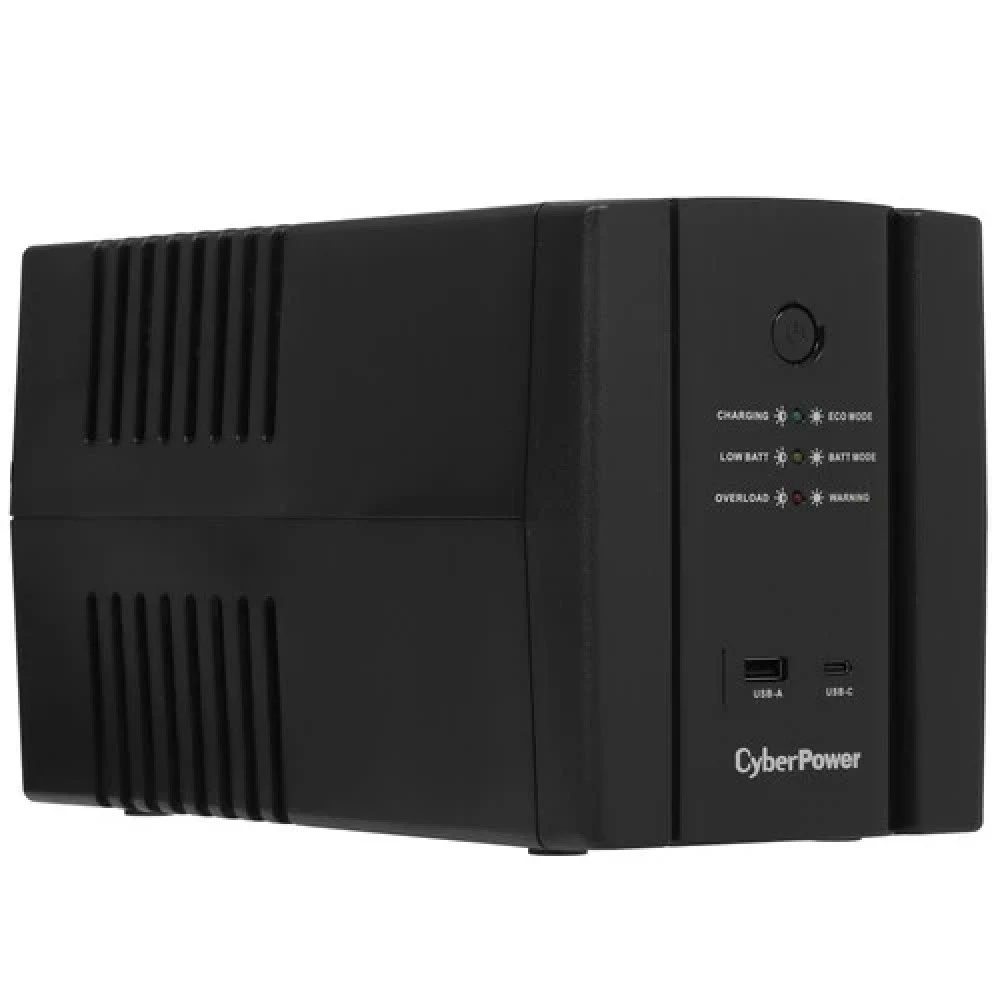 Источник бесперебойного питания, CyberPower, UT1500EG, Мощность 1500ВА/900Вт, UT-серия, Линейно-интерактивный, Напольный, LED/Tel.line/USB, Диапазон работы AVR:165-290В, Бат.2х7,5 Ач, Вых: 4xSchuko