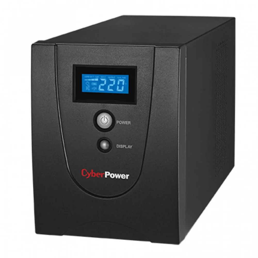 ИБП CyberPower VALUE 2200EI, Line-Interactive, 2200VA/1320W, USB&Serial, RJ11/RJ45, 6 IEC-320 С13 розеток, Black, 0.16х0.21х0.35м., 14.7кг./ UPS Line-Interactive CyberPower VALUE2200EILCD 2200VA/132