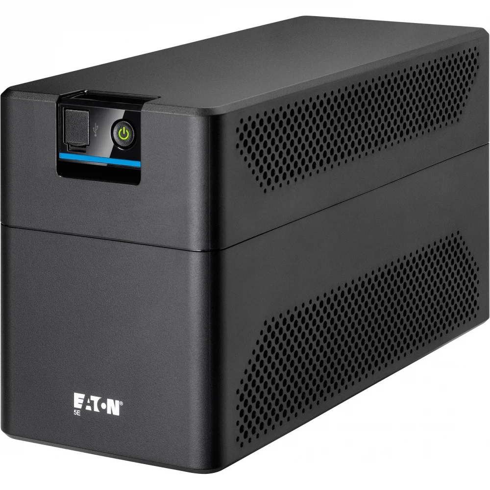 Источник бесперебойного питания, Eaton, 5E1200UD, Мощность 1200ВА/660Вт, Диапазон работы AVR: 140-300В, Бат.: 12В/7 Ач*2шт., Аппроксимированная синусоида, 4 вых.: 4 розетки Schuko, 1 USB порт, Цвет