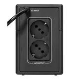 Источник бесперебойного питания, Eaton, 5E700UD, Мощность 700ВА/360Вт, Диапазон работы AVR: 140-300В, Бат.: 12В/7 Ач*1шт., Аппроксимированная синусоида, 2 вых.: 2 розетки Schuko, 1 USB порт, Цвет Чё