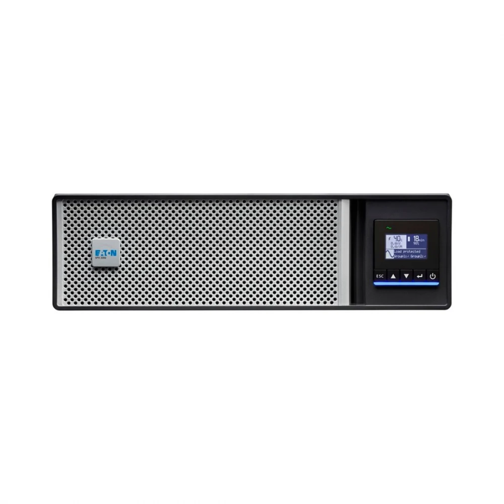 Источник бесперебойного питания, Eaton, 5PX2200IRT3UG2, Стоечный 19" 3U, Мощность 2200ВА/2200Вт, Диапазон работы AVR: 160-294В (с возможностью регулировки до 150-294В), Чистая синусойда, Бат.: 12В/7