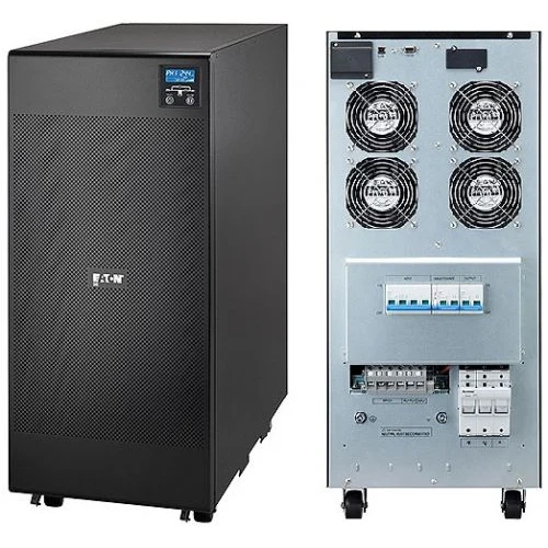 ИБП Eaton 9E (20000ВА/16000Вт), 3/1:1. Общие: Топология: Двойное преобразование в режиме он-лайн Конфигурация: Напольная установка Рейтинг (ВА/Вт): 20000/16000 Размеры, В x Ш x Г, мм: 815.5 x 350 x