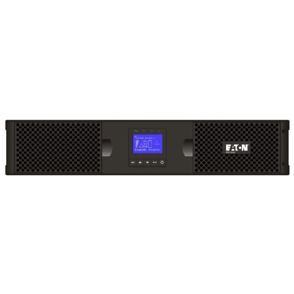 UPS Eaton 9SX 1000I Rack 2U, double conversion, rack enclosure, LCD, 1000VA, 900W, IEC 320 C13 sockets 6pcs, Mini-Slot, USB, RS232, RPO, ROO, WxDxH 438x438x86.5mm., Weight 15.7kg. 2 year warranty.