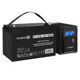 Комплект ИБП EX295986RUS + батарея 100Aч EX282985RUS 1шт (инвертор, синус, для котла) ExeGate SineTower SZ-600.LCD.AVR.1SH <600VA/360W, чистый синусоида, LCD дисплей, AVR, 1*Schuko, линейно-интеракт