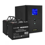 Комплект ИБП EX295989RUS + батарея 75Aч EX282983RUS 2шт (инвертор, синус, для котла) ExeGate SineTower SZ-2000.LCD.AVR.3SH.1C13.USB <2000VA/1600W, чистый синусоида, LCD дисплей, AVR, 3*Schuko+1*C13,