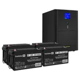 Комплект ИБП EX295990RUS + батарея 65Aч EX282980RUS 4шт (инвертор, синус, для котла) ExeGate SineTower SZ-3000.LCD.AVR.3SH.1C13.RJ.USB <3000VA/2400W, чистый синусоида, LCD дисплей, AVR, 3*Schuko+1*C