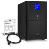 ИБП (инвертор, синус, для котла) ExeGate SineTower SN-3000.LCD.AVR.3SH.1C13.RJ.USB <3000VA/2400W, чистая синусоида, LCD дисплей, AVR, 3*Schuko+1*C13, RJ45/11, USB, линейно-интерактивный, Black>