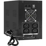 Exegate EX292631RUS ИБП ExeGate SpecialPro Smart LLB-2000.LCD.AVR.4C13.RJ.USB 2000VA/1200W, LCD, AVR, 4*C13,RJ45/11,USB, металлический корпус, Black