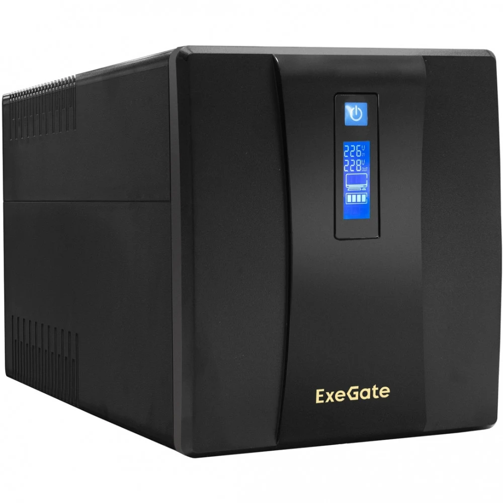 Exegate EP285503RUS ИБП ExeGate SpecialPro Smart LLB-1500.LCD.AVR.EURO.RJ <1500VA/950W, LCD, AVR, 4 евророзетки, RJ45/11, Black>