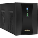 Exegate EX292614RUS ИБП ExeGate SpecialPro UNB-3000.LED.AVR.3SH.2C13.RJ.USB 3000VA/1800W,LED, AVR,3*Schuko+2*C13,RJ45/11,USB, металлический корпус, Black