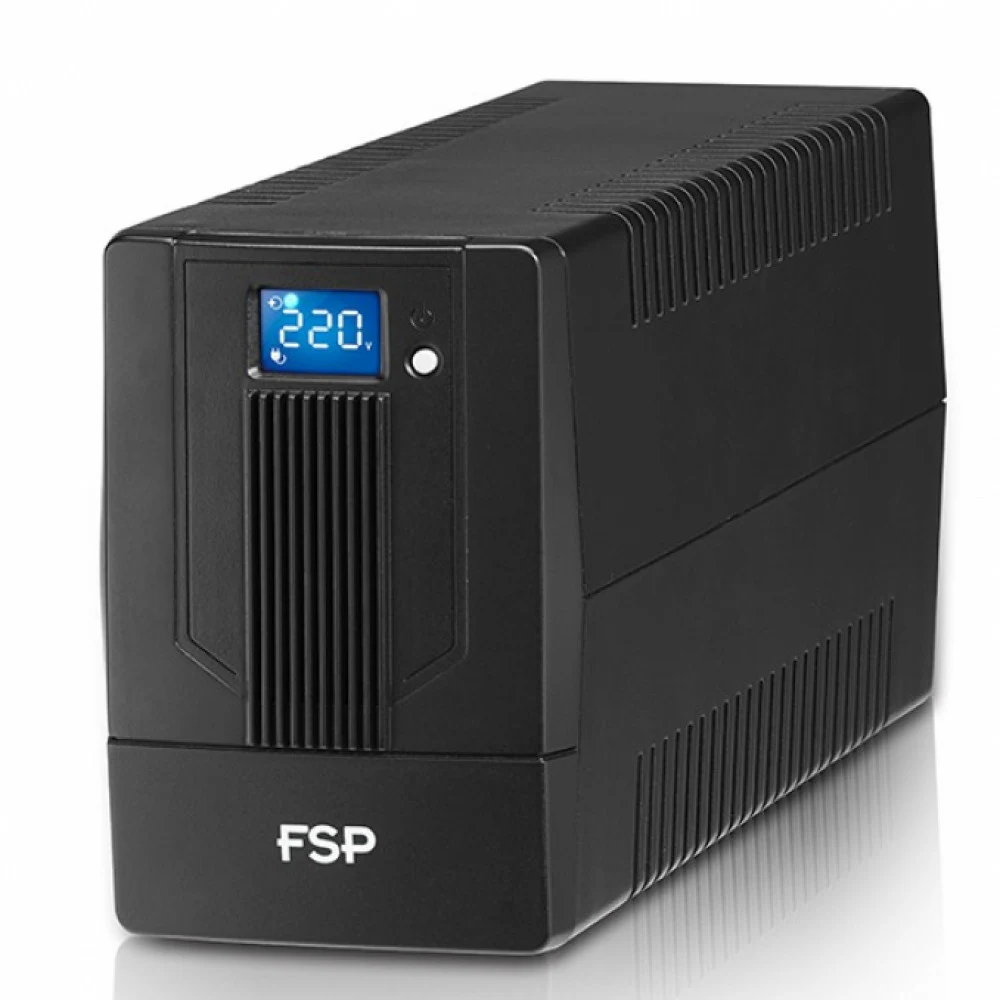 ИБП FSP iFP 1000 600W/батареи 12V 7Ahx2/2xUSB/RJ45/4 розетки Euro/ЖК дисплей