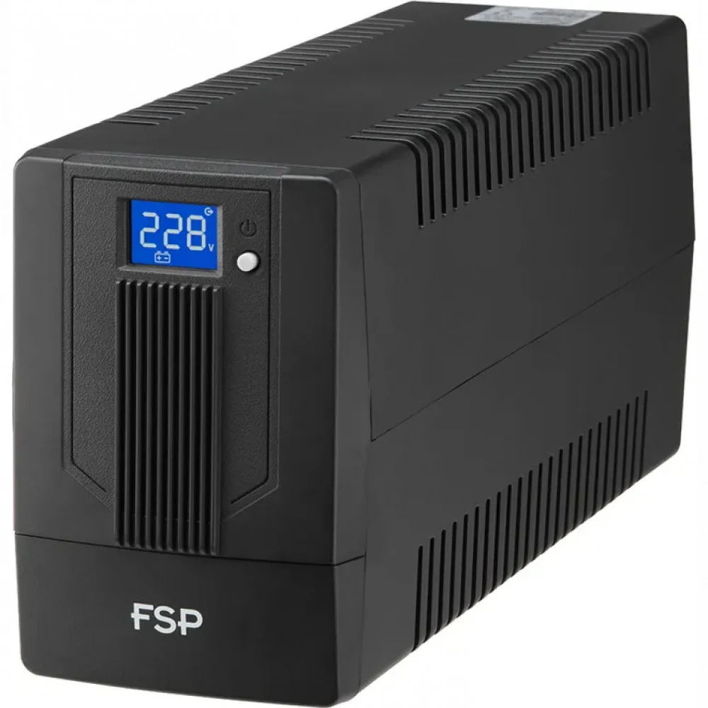 UPS FSP iFP 800, 800VA, 480W, 1x12V/7 Ah, AVR 110-120В, 2xSchuko, RJ-11, USB-B