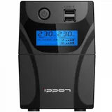 ИБП Ippon Back Power Pro II Euro 650 black (линейно-интерактивный, 650VA, 360W, 2xEURO, USB-B, USB-A, RJ45) (1005511)