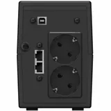 ИБП Ippon Back Power Pro II Euro 650 black (линейно-интерактивный, 650VA, 360W, 2xEURO, USB-B, USB-A, RJ45) (1005511)