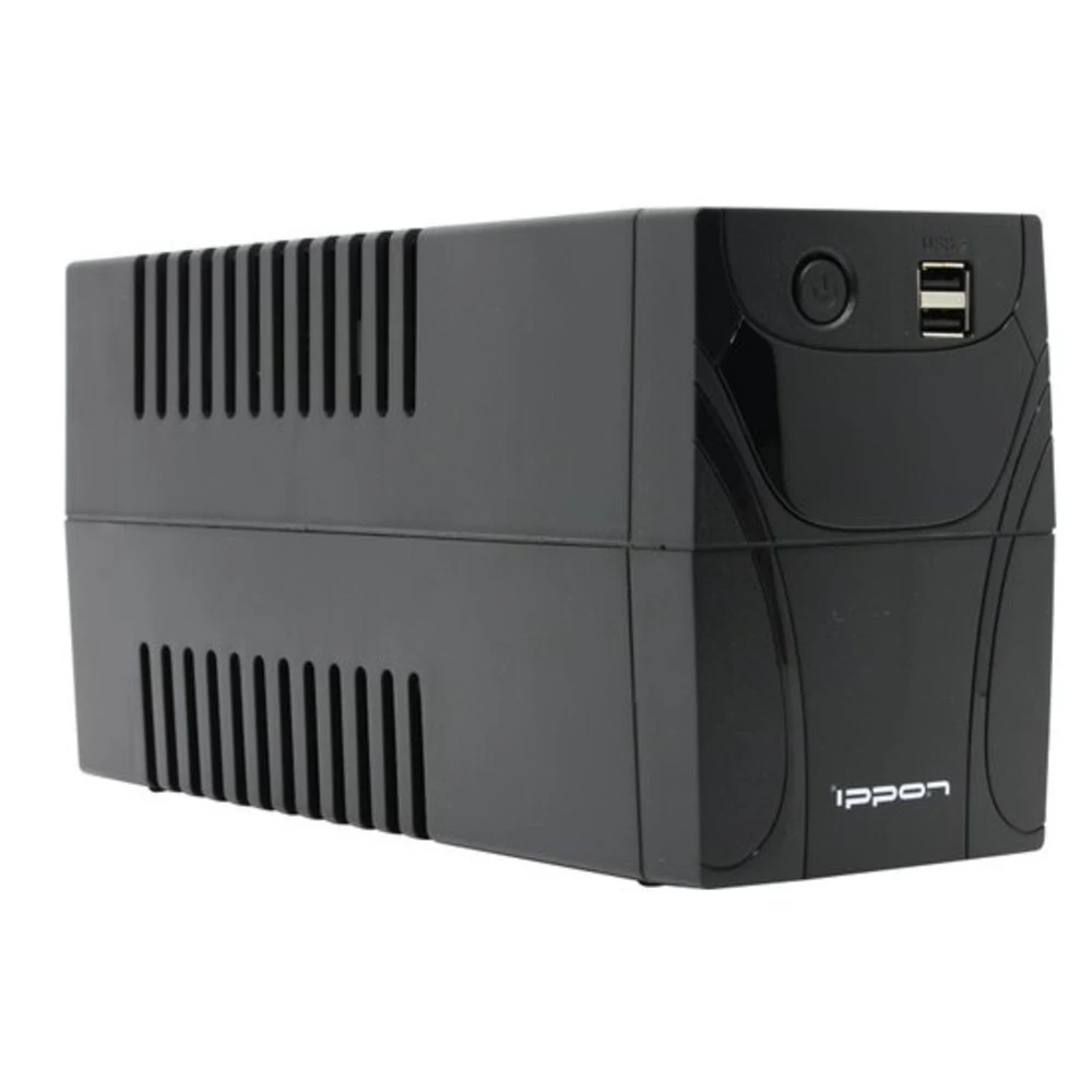 ИБП Ippon Back Power Pro II Euro 850 black (линейно-интерактивный, 850VA, 480W, 2xEURO, USB-B, 2xUSB-A, RJ45) (1005575)