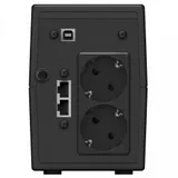 UPS Ippon Back Power Pro II Euro 850, 850VA, 480W,1x12V/9Ah,AVR 162-290В,2xSchuko CEE7,USB,RJ-45,LCD