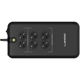 ИБП IPPON Back Verso 800 (800ВА/420Вт), Евро разетки(Schuko),RJ 45, 6xSchuko от всплесков напряжения, 4-c бат.поддержкой Характеристики: Модель: Back Verso 800 Номинальная мощность (ВА): 800 ВА / 42