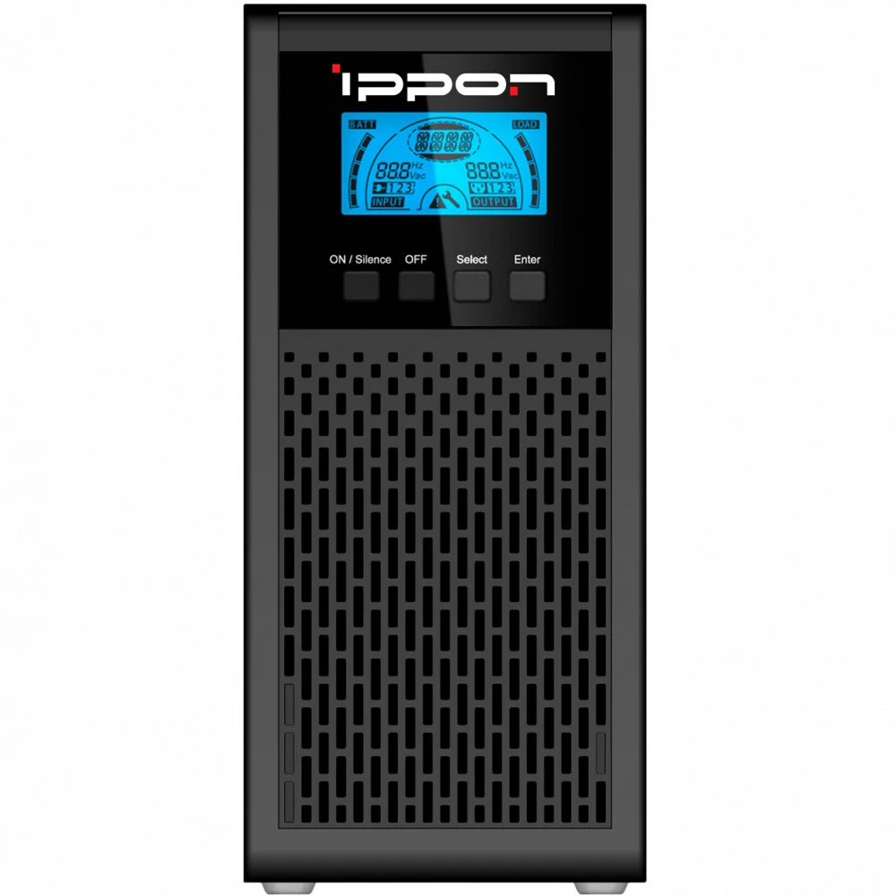 ИБП Ippon Innova G2 Euro 1000L On-Line UPS 1000VA, 900Вт, чист. синусоида , 2xEURO, управление по USB, без батарей, LCD
