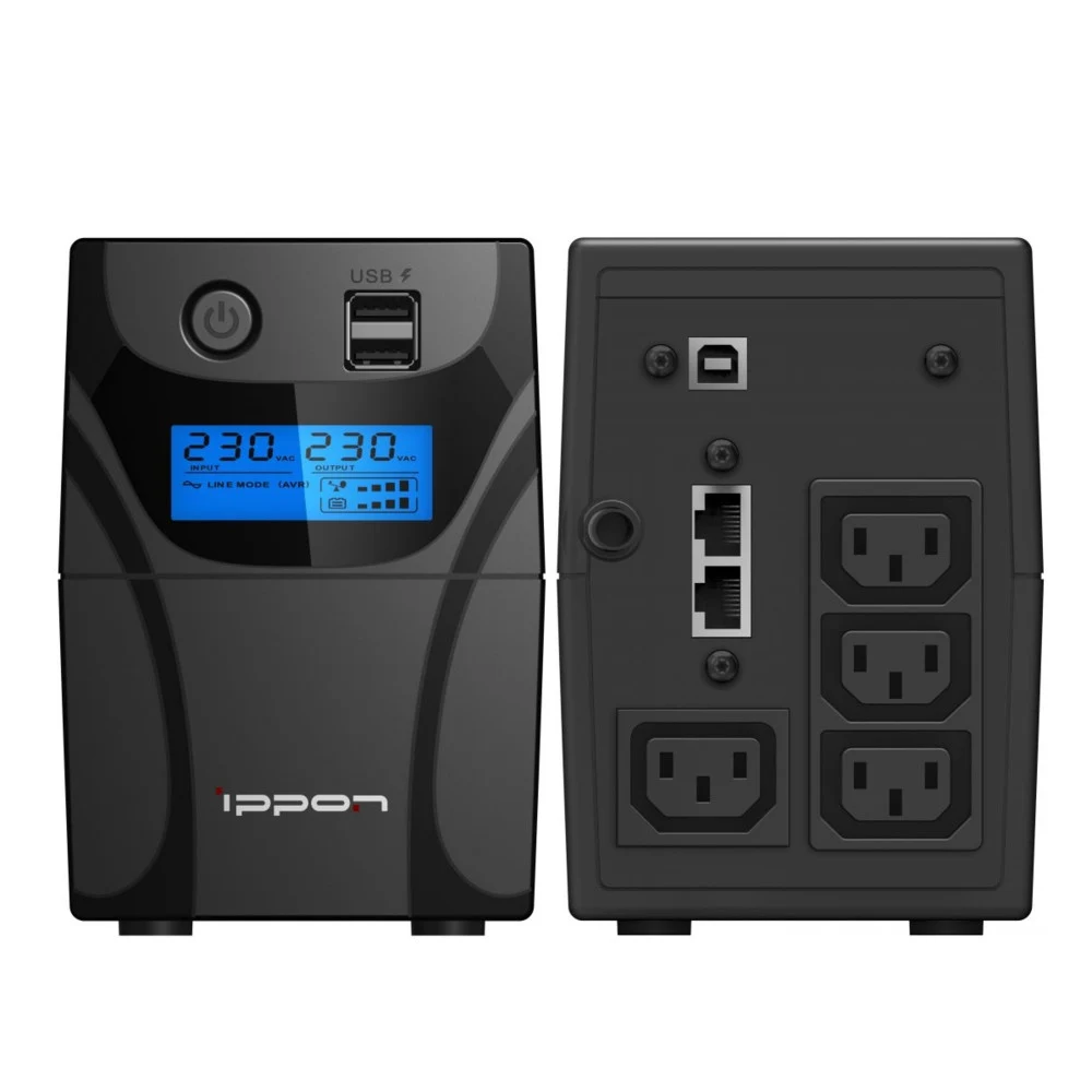 Источник бесперебойного питания Ippon Back Power Pro II 600 Line-interactive 360W/600VA (805014)