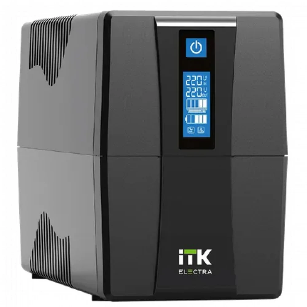 Источник бесперебойного питания ITK Electra EET-0800VA-1-001 480Вт 800ВА черный