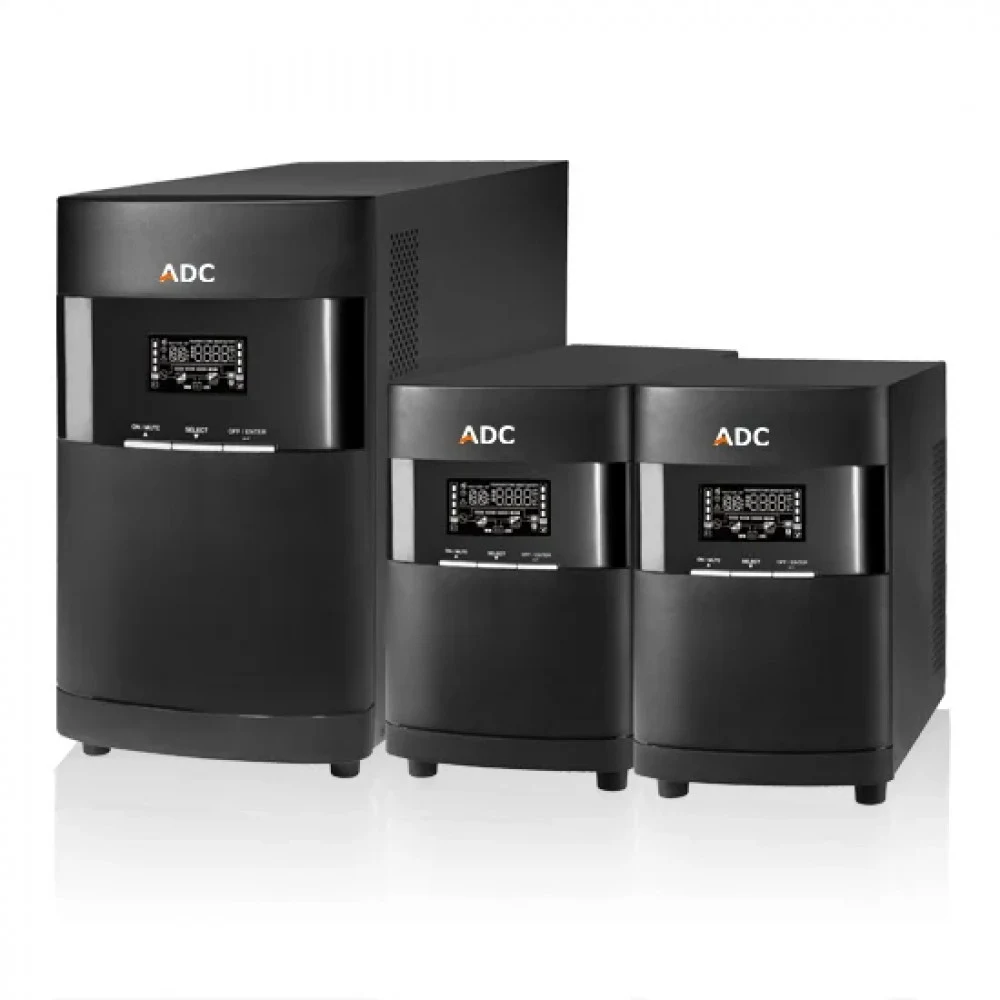 ИБП ADC OPTIMA 1100 T 1100VA, Коэффициент мощности 0,9, вход/выход 230 В, башня с локальным напряжением, Батареи - 12 В/9 Ач*2 шт., розетка SCHUKO, ЖК-дисплей, USB и RS232, слот SNMP, со шнуром пита