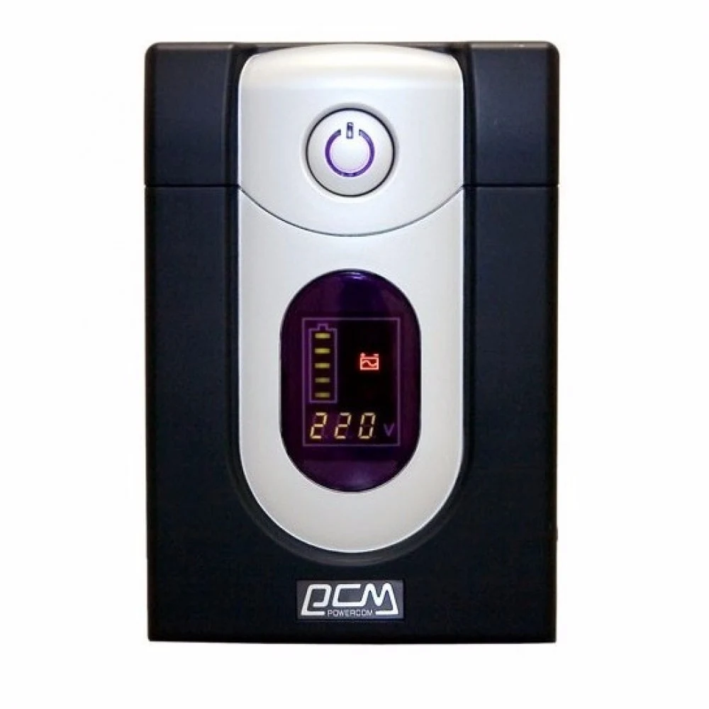 ИБП Powercom IMD-1025AP, LCD, линейно-интерактивный, 1025 ВA, 619 Вт, 4 розетки IEC320 C13 с резервным питанием, 2 розетки IEC320 C13 с фильтрацией, USB, защита RJ45/RJ11, ШхГхВ 130х382х192мм, 13.4