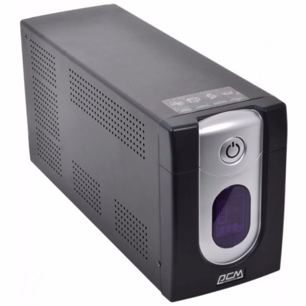 ИБП Powercom IMD-1200AP, LCD, линейно-интерактивный, 1200 ВA, 720 Вт, 4 розетки IEC320 C13 с резервным питанием, 2 розетки IEC320 C13 с фильтрацией, USB, защита RJ45/RJ11, ШхГхВ 130х382х192мм, 13.4