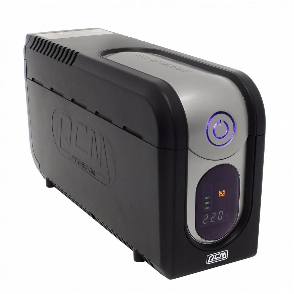 ИБП Powercom IMD-625AP, LCD, линейно-интерактивный, 625 ВA, 375 Вт, 3 розетки IEC320 C13 с резервным питанием, 2 розетки IEC320 C13 с фильтрацией, USB, защита RJ45/RJ11, ШхГхВ 105х334х168мм, 6.3 кг/