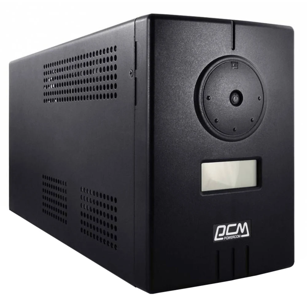 Источник бесперебойного питания Powercom Infinity, Line-Interactive, 500VA/300W, Tower, 2xSchuko, LCD, USB, без встроенных батарей (314811)