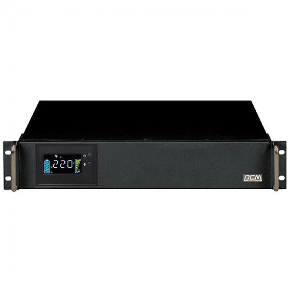 Источник бесперебойного питания Powercom King Pro RM KIN-1200AP, LCD, 1200VA/960W, Rack mount 2U, 6*IEC320-C13 (2 surge & 4 batt), SNMP Slot, black (1152596)