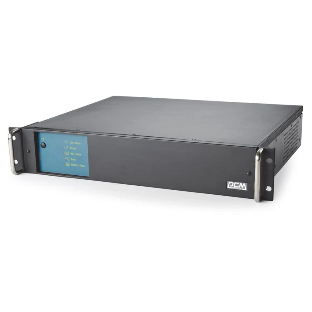 Источник бесперебойного питания Powercom King Pro RM, Line-Interactive, 1500VA/1200W, Rack mount 2U, 6*IEC320-C13 (2 surge & 4 batt), Serial+USB, SmartSlot, LCD, black (1152600)